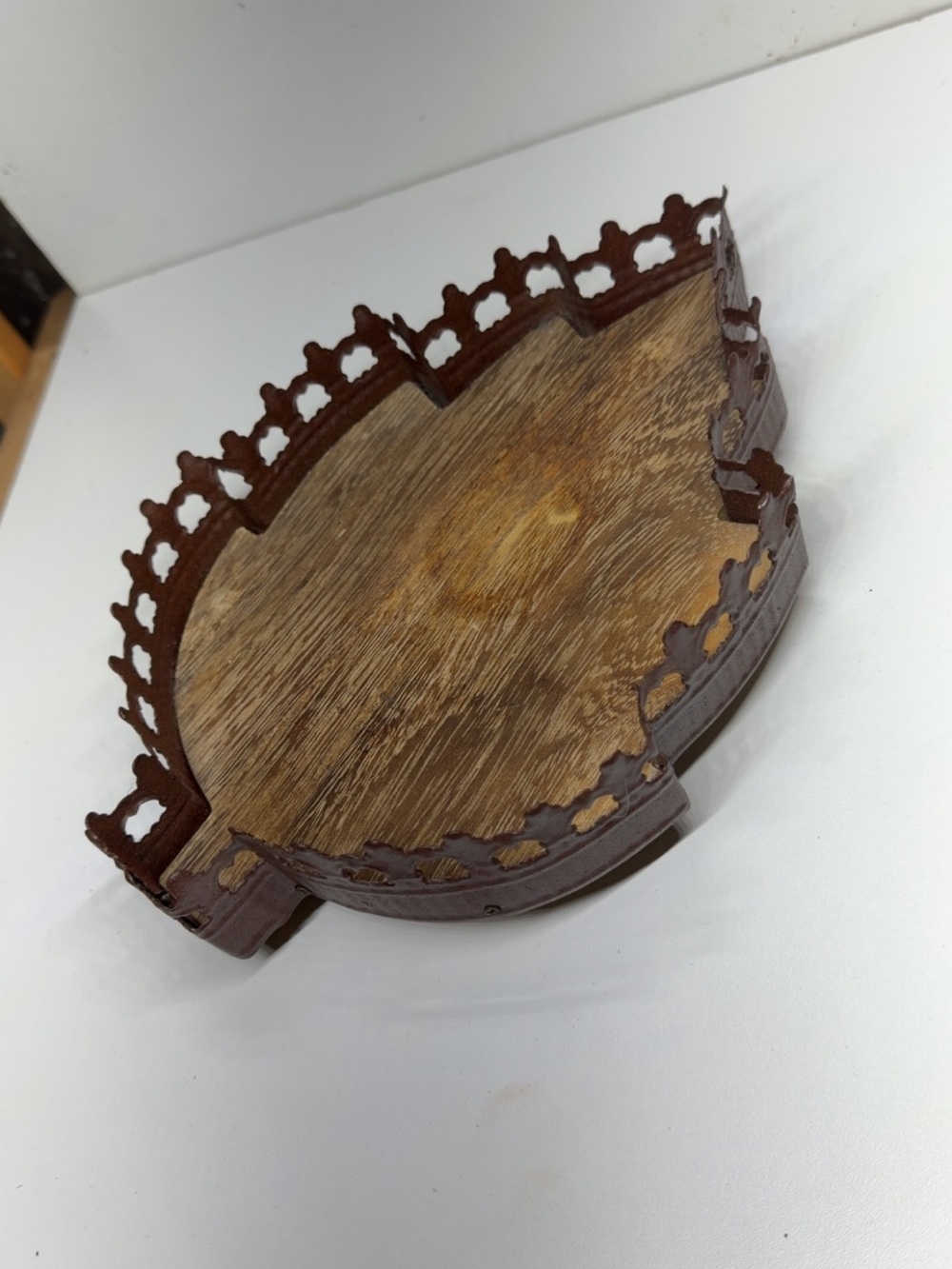 Vintage Maple Leaf Decorative Trinket Tray Rustic Cottagecore Decor